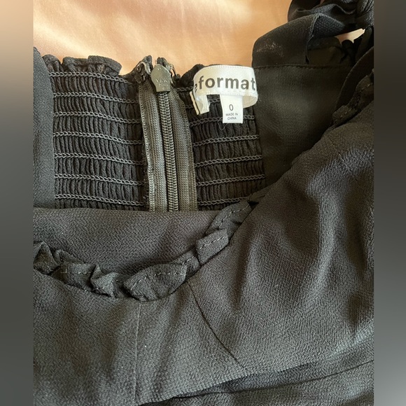 Reformation Christine Dress in Black (New) - Picture 7 of 7